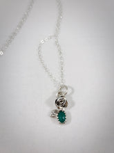 Load image into Gallery viewer, Rose 🌹 Emerald Pendant