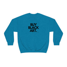 Load image into Gallery viewer, BUY BLACK ART. Unisex Sweatshirt