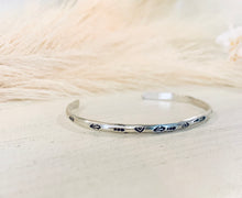 Load image into Gallery viewer, Hand-Stamped Cuff Bracelet # 1
