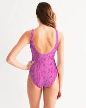 Load image into Gallery viewer, Magenta Women's One-Piece Swimsuit/Bodysuit