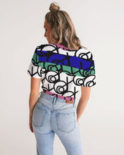 Load image into Gallery viewer, Multi Women&#39;s Twist-Front Cropped Tee
