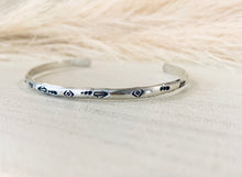 Load image into Gallery viewer, Hand-Stamped Cuff Bracelet # 1
