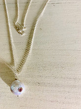 Load image into Gallery viewer, Coin Pearl (pink stone) Necklace
