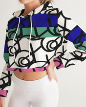 Load image into Gallery viewer, Multi Women&#39;s Cropped Hoodie
