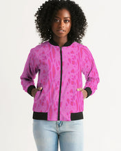 Load image into Gallery viewer, Magenta Women&#39;s Bomber Jacket
