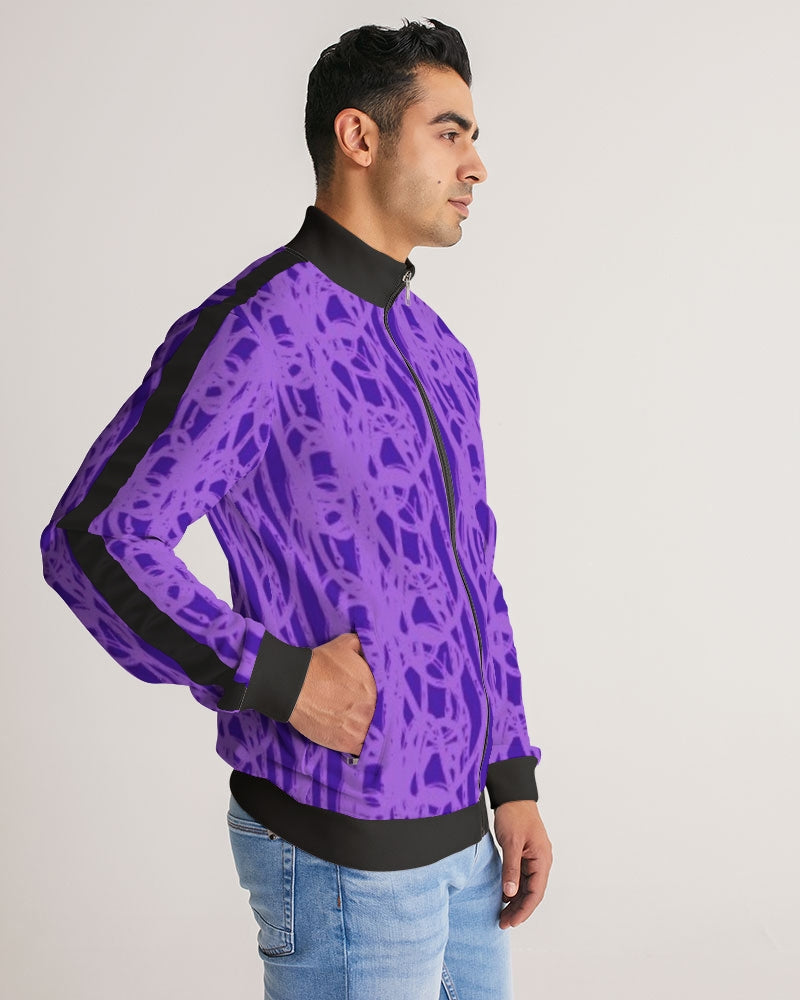 Violet UNISEX Stripe-Sleeve Track Jacket