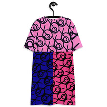 Load image into Gallery viewer, Fuchsia T-shirt dress
