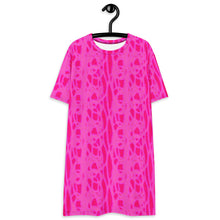 Load image into Gallery viewer, Magenta T-shirt dress

