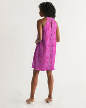 Load image into Gallery viewer, Magenta Women&#39;s Halter Dress
