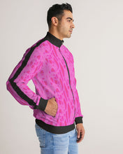Load image into Gallery viewer, Magenta UNISEX Stripe-Sleeve Track Jacket
