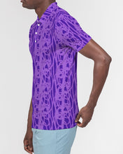 Load image into Gallery viewer, Violet Men&#39;s Slim Fit Short Sleeve Polo
