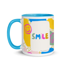 Load image into Gallery viewer, Smile  (bright) Mug with Color Inside
