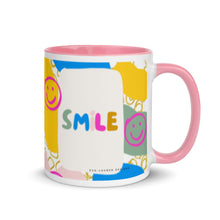 Load image into Gallery viewer, Smile  (bright) Mug with Color Inside
