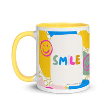 Load image into Gallery viewer, Smile  (bright) Mug with Color Inside
