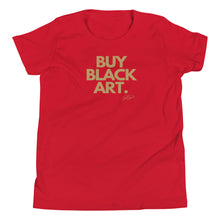 Load image into Gallery viewer, Buy Black Art (Unisex Youth Short Sleeve T-Shirt)
